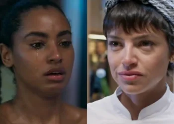 Viola (Gabz) e Luma (Agatha Moreira) em Mania de Você (Foto: Reprodução/TV Globo)