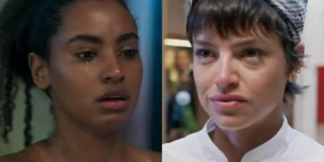Viola (Gabz) e Luma (Agatha Moreira) em Mania de Você (Foto: Reprodução/TV Globo)
