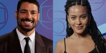 Cauã Reymond e Bella Campos interpretam César e Mária de Fátima no remake de Vale Tudo (Foto: Daniela Toviansky/TV Globo)