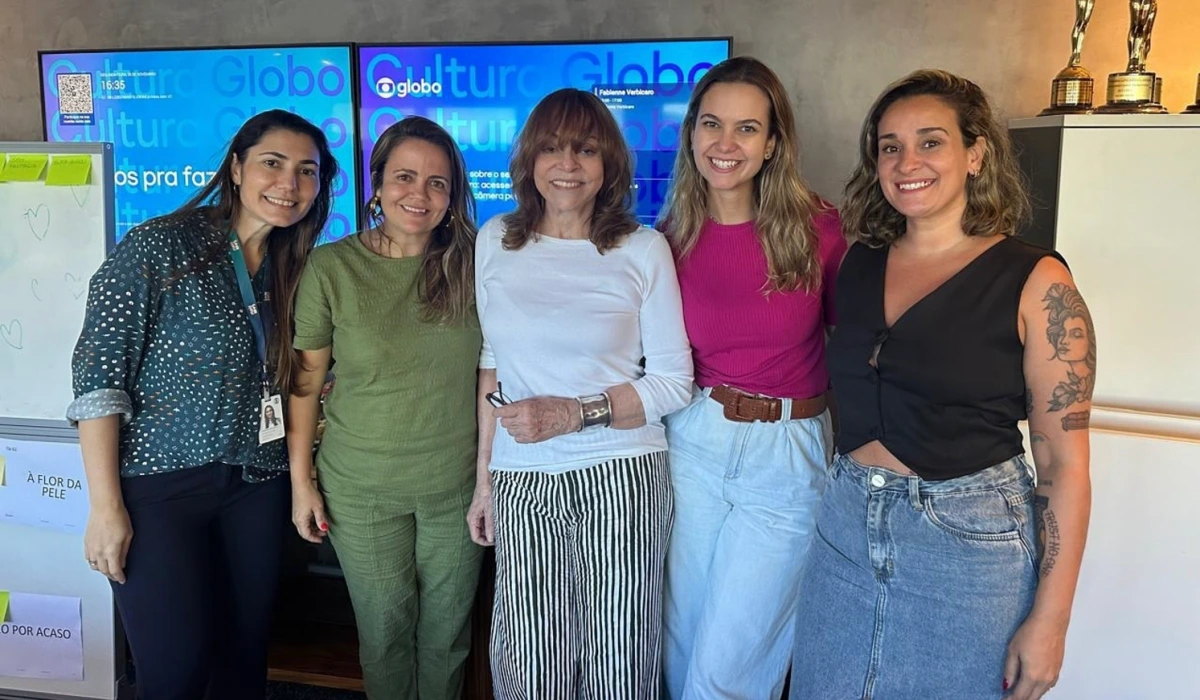 Gloria Perez com executivas da Globo (Foto: Reprodução/Instagram)