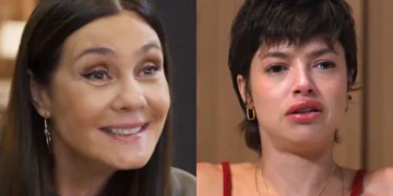 Mércia (Adriana Esteves) e Luma (Agatha Moreira) em Mania de Você (Foto: Reprodução/TV Globo)