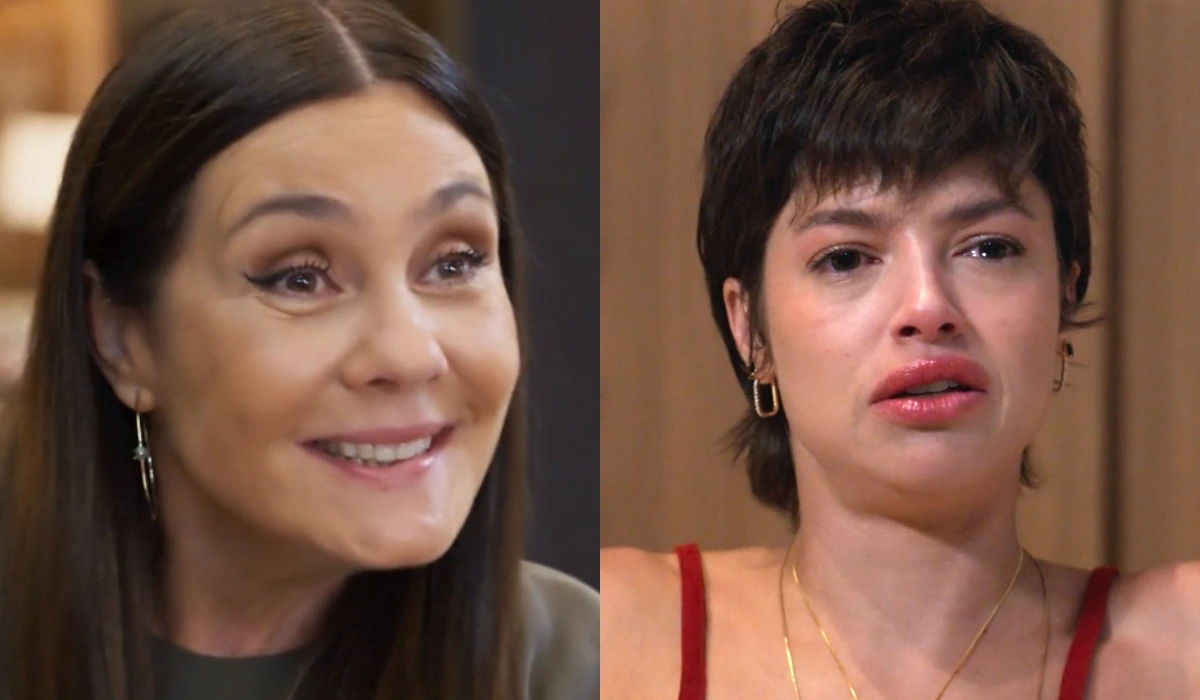 Mércia (Adriana Esteves) e Luma (Agatha Moreira) em Mania de Você (Foto: Reprodução/TV Globo)