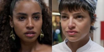 Viola (Gabz) e Luma (Agatha Moreira) na virada de Mania de Você (Foto: Reprodução/TV Globo)