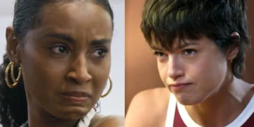 Viola (Gabz) e Luma (Agatha Moreira) em Mania de Você (Foto: Reprodução/TV Globo)