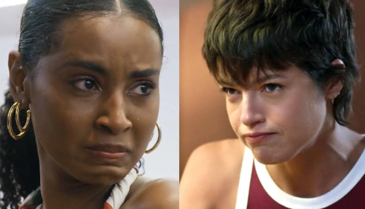 Viola (Gabz) e Luma (Agatha Moreira) em Mania de Você (Foto: Reprodução/TV Globo)