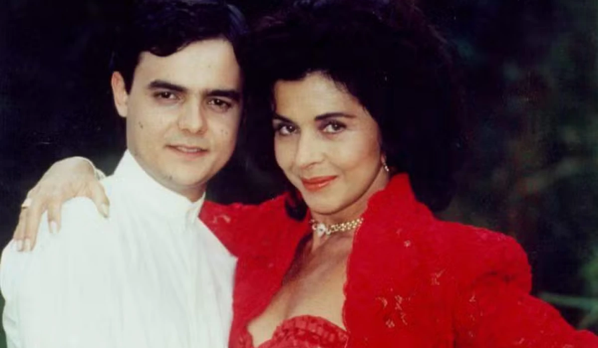 Cássio Gabus Mendes (Ricardo) e Betty Faria (Tieta) em Tieta (Foto: Divulgação/TV Globo)