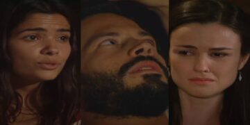 Zuca, Tobias e Mariquinha em Cabocla. (Foto: reprodução/Globo)