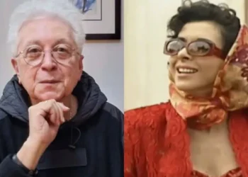 O autor Aguinaldo Silva e Betty Faria em Tieta (Foto: Reprodução/TV Globo/Montagem)