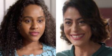 Beatriz e Clarice em Garota do Momento. (Foto: reprodução/Globo)