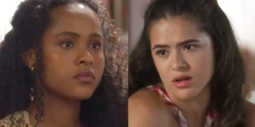 Beatriz (à esquerda) e Bia (à direita) em Garota do Momento.
