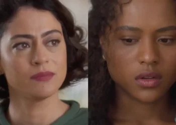 Aos prantos, Clarice pede perdão a Beatriz por não ter se lembrado dela antes e promete à filha que fará justiça contra todos que enganaram elas
