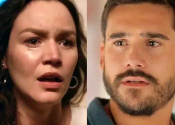 Filipa (à esquerda) e Rudá (à direita) em Mania de Você.