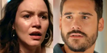 Filipa (à esquerda) e Rudá (à direita) em Mania de Você.