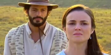 Tobias e Mariquinha em Cabocla. (Foto: reprodução/Globo)
