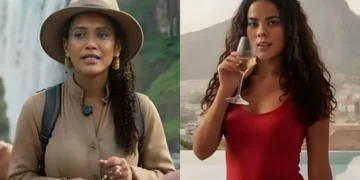 Taís Araújo (Raquel) e Bella Campos (Maria de Fátima) em imagens criadas por inteligência artificial para Vale Tudo (Foto: Reprodução/Globo)