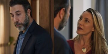 Hugo e Diana em Mania de Você. (Foto: reprodução/Globo)
