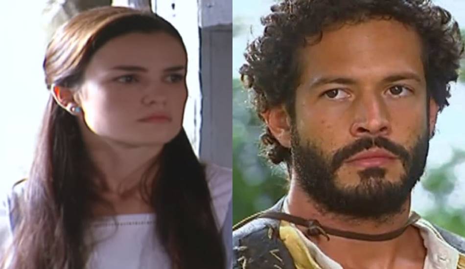 Mariquinha e Tobias em Cabocla. (Foto: reprodução/Globo)