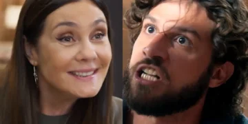 Mércia (à esquerda) e Mavi (à direita) em cenas de Mania de Você.