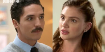 Ronaldo (à esquerda) e Celeste (à direita) em Garota do Momento.