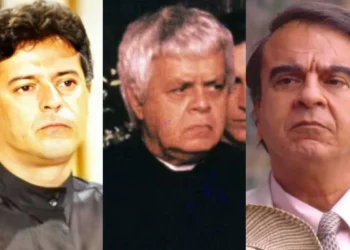 Marcos Paulo, Cláudio Corrêa e Castro e Armando em Tieta (Foto: Divulgação/Jorge Baumann/TV Globo)