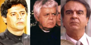 Marcos Paulo, Cláudio Corrêa e Castro e Armando em Tieta (Foto: Divulgação/Jorge Baumann/TV Globo)