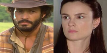 Tobias e Mariquinha em Cabocla. (Foto: reprodução/Globo)