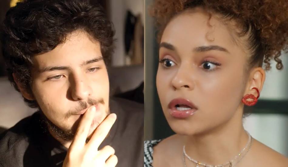 Tomás e Evelyn em Mania de Você. (Foto: reprodução/Globo)