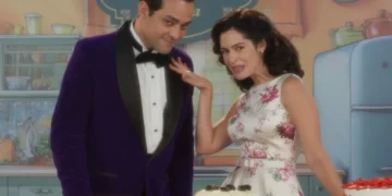 Alfredo e Anita em Garota do Momento. (Foto: reprodução/Globo)