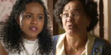 Beatriz (à esquerda) e Carmem (à direita) em Garota do Momento.