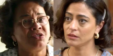 Carmem (à esquerda) e Clarice (à direita) em Garota do Momento.