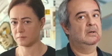 Hatice (à esquerda) e Enver (à direita) em Força de Mulher.