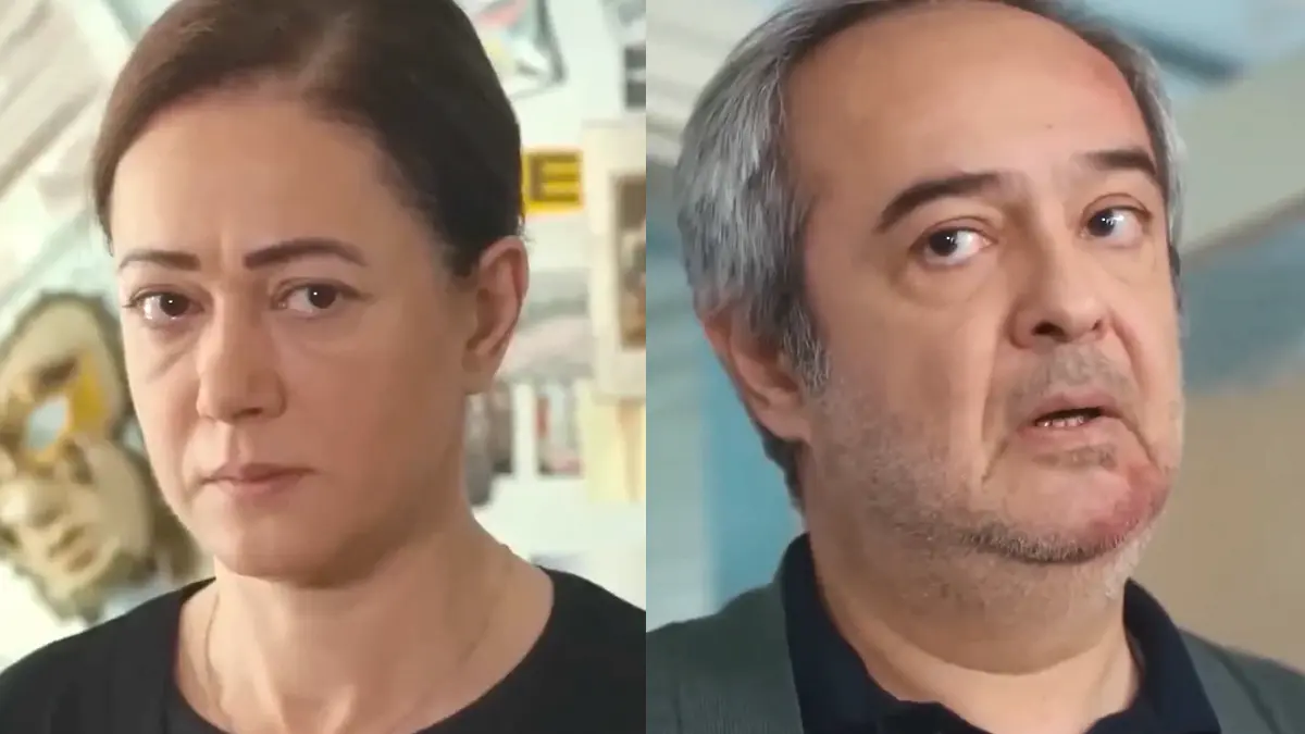 Hatice (à esquerda) e Enver (à direita) em Força de Mulher.