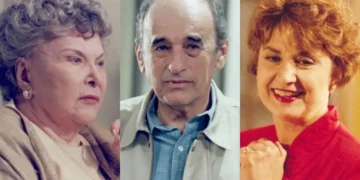 Yara Cortes, Sebastião Vasconcelos e Eva Wilma em História de Amor (Foto: Bazilio Calazans/TV Globo)