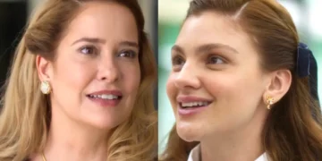 Lígia e Celeste lado a lado em Garota do Momento.