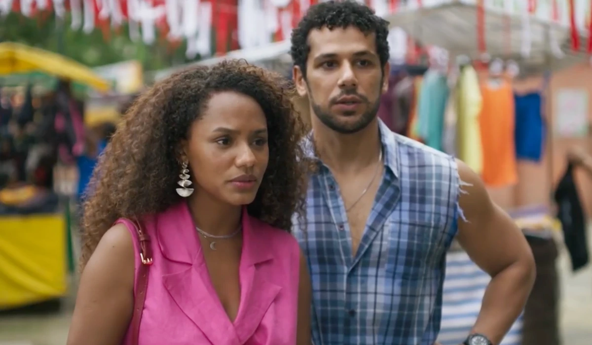 Jéssica Ellen (Madalena) e Amaury Lorenzo (Chico) em Volta por Cima (Foto: Reprodução/TV Globo)