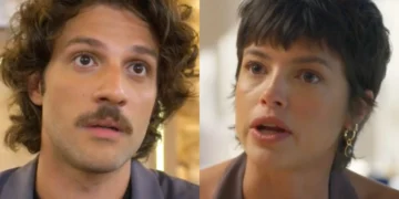 Mavi (Chay Suede) e Luma (Agatha Moreira) em Mania de Você (Foto: Reprodução/TV Globo)