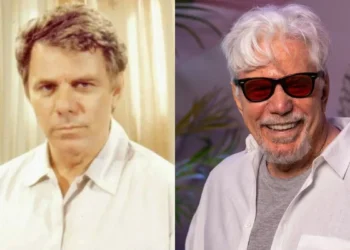 Reginaldo Faria como Ascânio em Tieta e atualmente (Foto: Bazilio Calazans/Beatriz Damy/TV Globo)