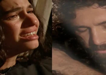 Em cena triste, Tomé volta do além, pede a Tina para parar de chorar por ele e finalmente descansa em paz: “estou sempre do teu lado”
