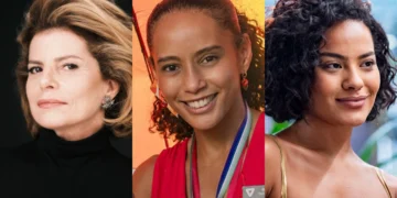 Débora Bloch (Odete Roitman), Taís Araújo (Raquel) e Bella Campos (Maria de Fátima) em Vale Tudo (Foto: Divulgação/TV Globo)