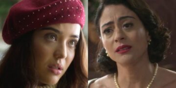 Flora e Clarice em Garota do Momento. (Foto: reprodução/Globo)