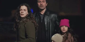 Bahar, Arif, Doruk e Nisan em Força de Mulher. (Foto: reprodução/Record)