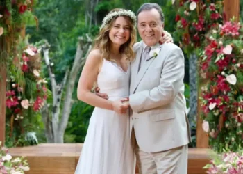 Tony Ramos e Cláudia Abreu em cena de casamento