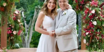 Tony Ramos e Cláudia Abreu em cena de casamento