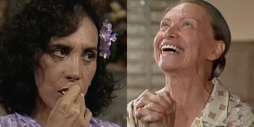 Tieta: Milu vê Carmosina comendo até folha de árvore, estranha o desejo da fome e diz à filha que ela está grávida: “Vai me dar esse neto sim”