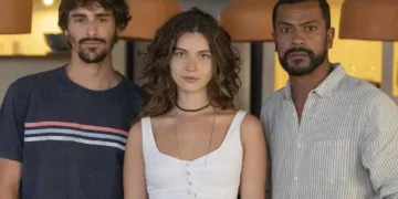 Cristiano, Michelle e Daniel em Mania de Você. (Foto: reprodução/Globo)