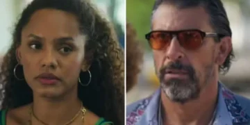 Madalena (Jéssica Ellen) e Osmar (Milhem Cortaz) em Volta por Cima (Foto: Reprodução/TV Globo)