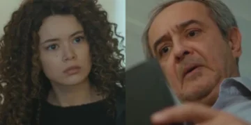 Sirin e Enver em Força de Mulher. (Foto: reprodução/Record)