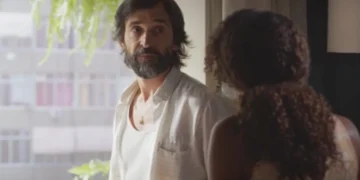 Rubinho (Júlio Andrade) e Raquel (Taís Araújo) em Vale Tudo (Foto: Reprodução/TV Globo)