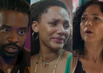 Jão (Fabrício Boliveira), Madalena (Jéssica Ellen) e Doralice (Tereza Seiblitz)