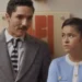 Ronaldo (João Vitor Silva) e Bia (Maisa) em Garota do Momento (Foto: Reprodução/TV Globo)
